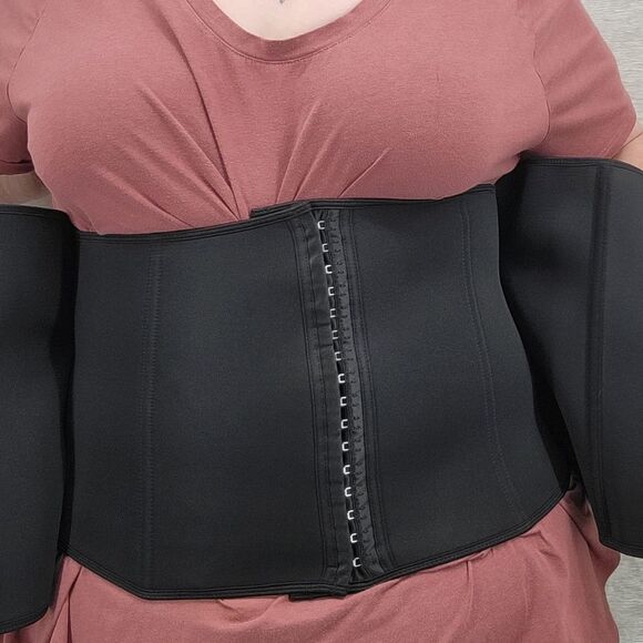 Plus Size Waist Trainer Corset Black Marked Size 5X Women's Plus Size - Picture 3 of 10